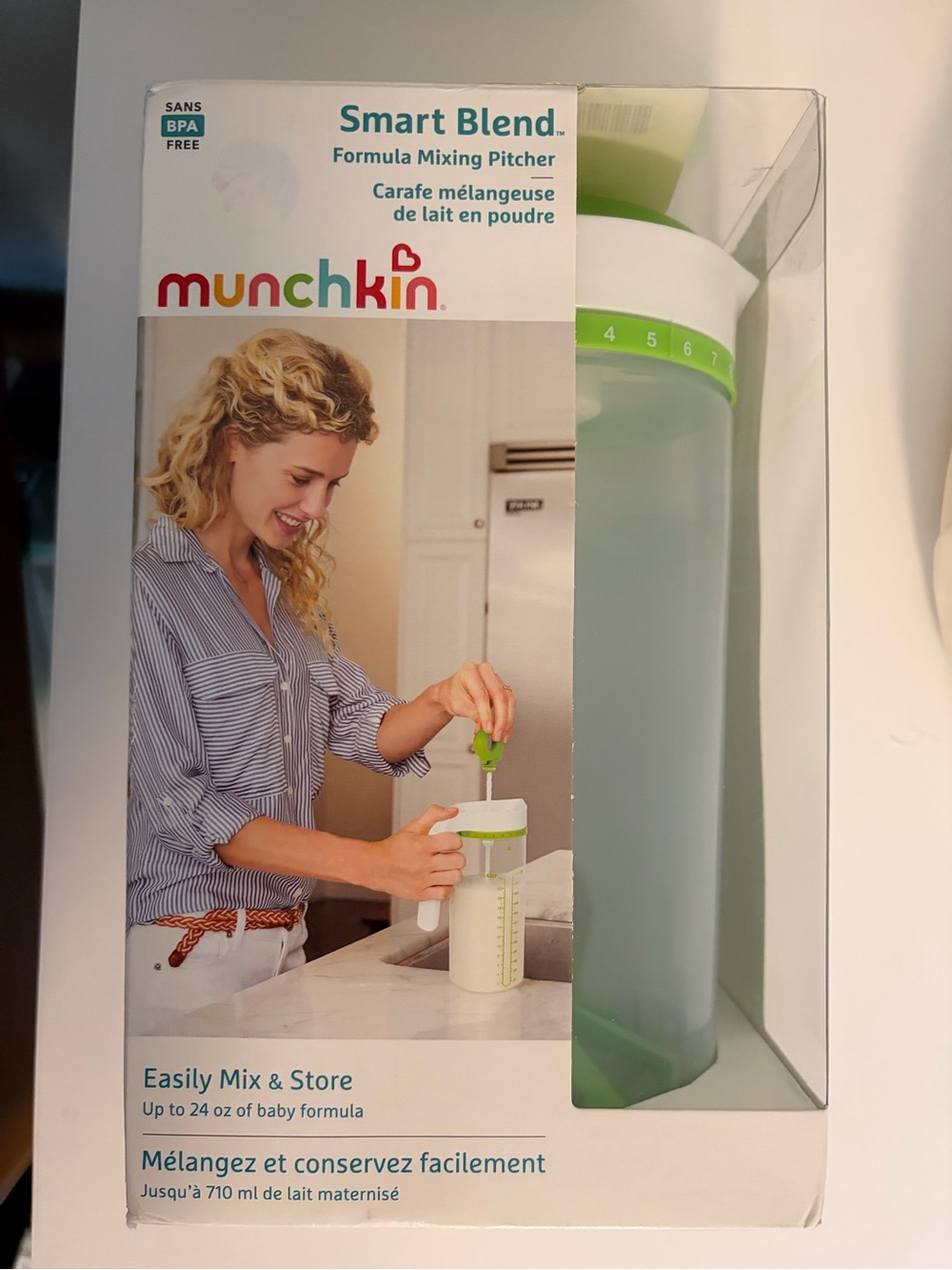 Munchkin Smart Blend Formula Mixing Pitcher 24 oz - Green - New in box